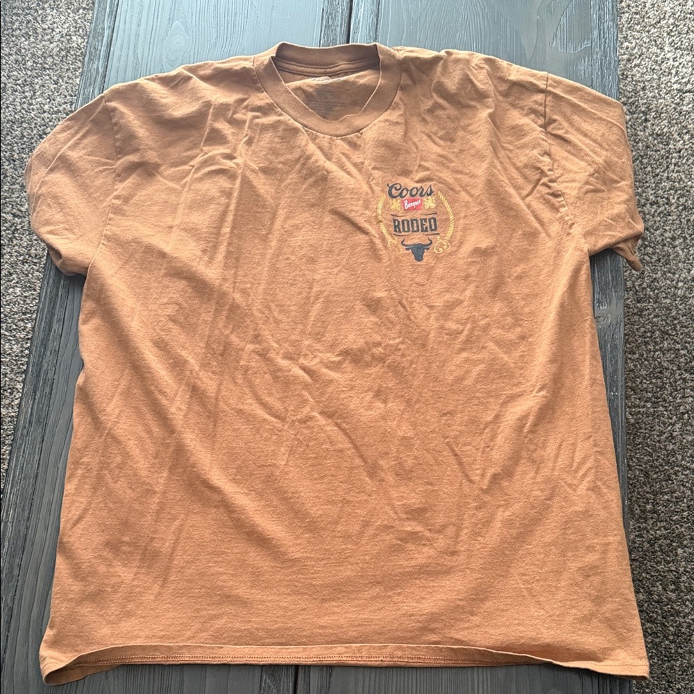 Coors Rodeo Men's Orange T-Shirt
